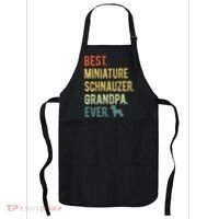 Best Miniature Schnauzer Grandpa Ever Dog Lover Fathers Day Apron thumb 0