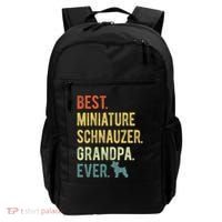 Best Miniature Schnauzer Grandpa Ever Dog Lover Fathers Day Backpack thumb 0