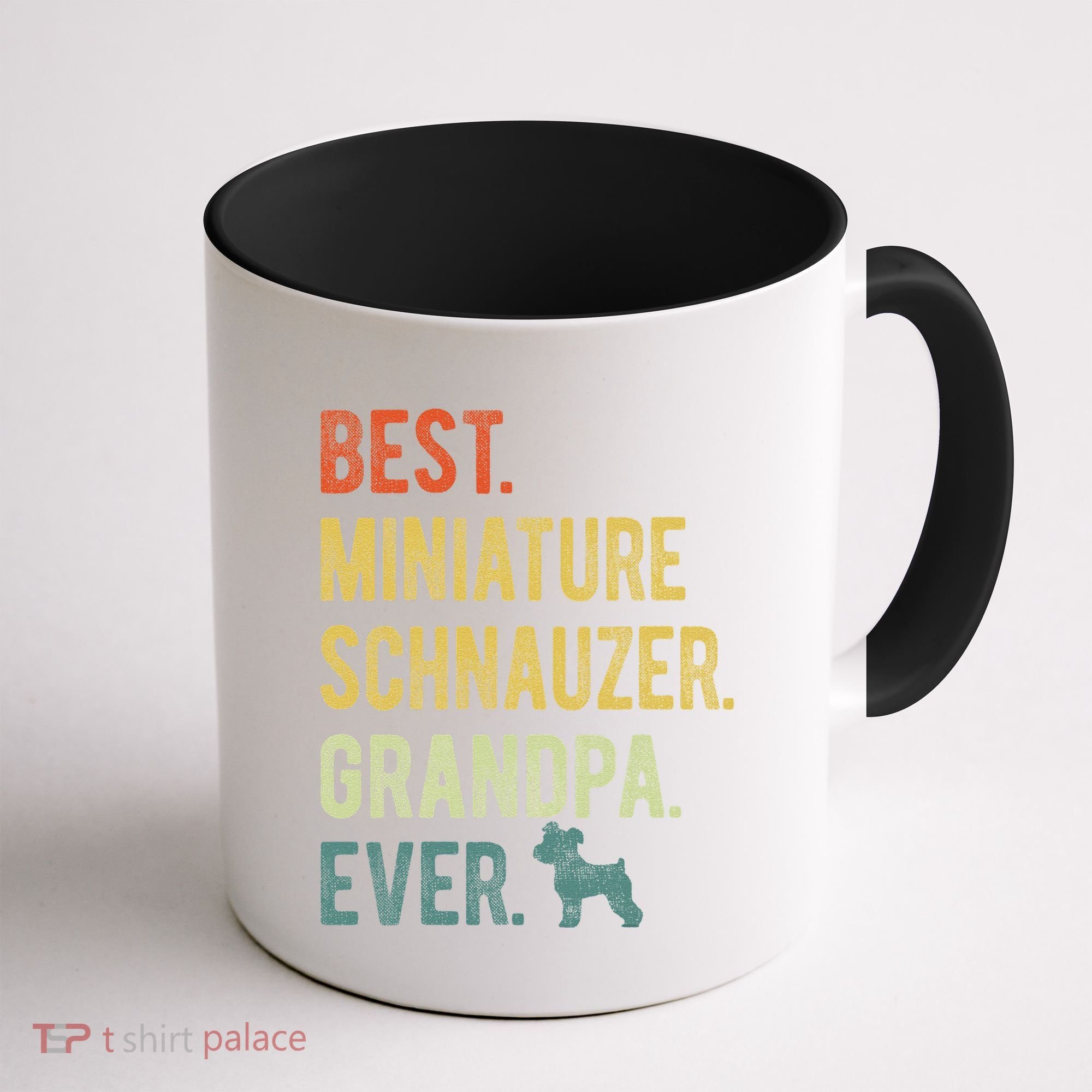 Best Miniature Schnauzer Grandpa Ever Dog Lover Fathers Day Coffee Mug