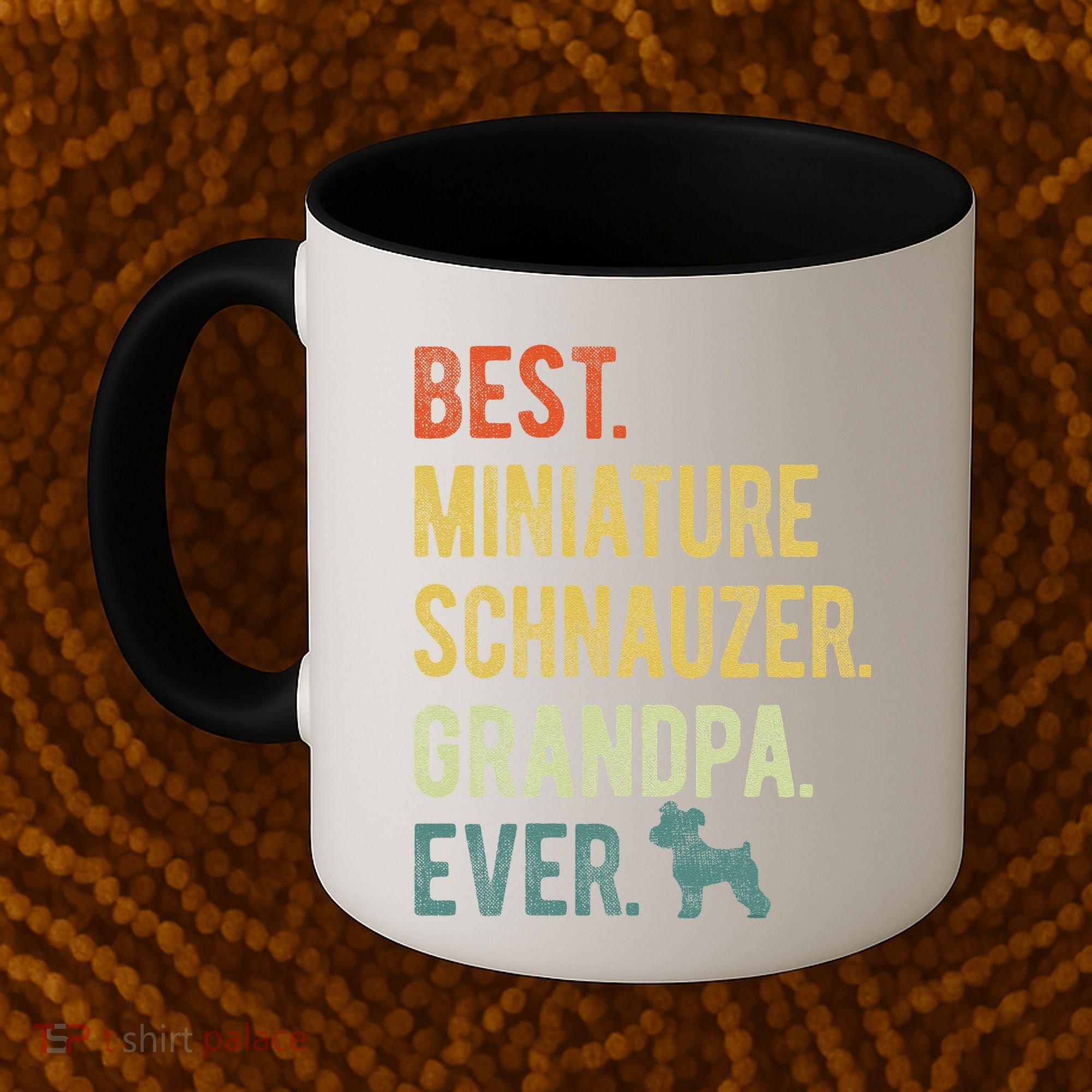 Best Miniature Schnauzer Grandpa Ever Dog Lover Fathers Day Coffee Mug