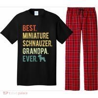 Best Miniature Schnauzer Grandpa Ever Dog Lover Fathers Day Pajama Set thumb 0