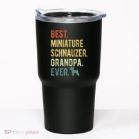 Best Miniature Schnauzer Grandpa Ever Dog Lover Fathers Day Tumbler thumb 0