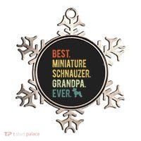 Best Miniature Schnauzer Grandpa Ever Dog Lover Fathers Day Ornament thumb 0