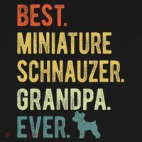 Best Miniature Schnauzer Grandpa Ever Dog Lover Fathers Day Baby Bodysuit thumb 2