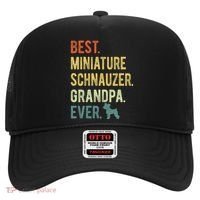 Best Miniature Schnauzer Grandpa Ever Dog Lover Fathers Day Hat thumb 0