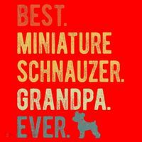 Best Miniature Schnauzer Grandpa Ever Dog Lover Fathers Day Santa Hat thumb 1
