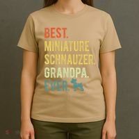 Best Miniature Schnauzer Grandpa Ever Dog Lover Fathers Day T-Shirt thumb 4