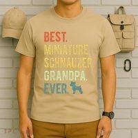 Best Miniature Schnauzer Grandpa Ever Dog Lover Fathers Day T-Shirt thumb 6