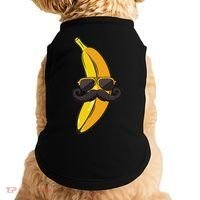 Banana Mustache Sunglasses Face Funny Fruit Cool Banana Doggie Tank thumb 0