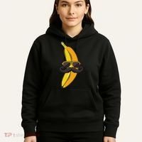 Banana Mustache Sunglasses Face Funny Fruit Cool Banana Hoodie thumb 5