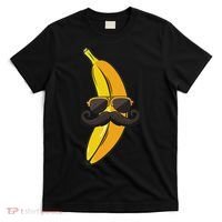 Banana Mustache Sunglasses Face Funny Fruit Cool Banana T-Shirt thumb 0