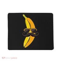 Banana Mustache Sunglasses Face Funny Fruit Cool Banana Mousepad thumb 0