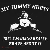 Bear My Tummy Hurts But IM Being Really Brave About It Bucket Hat thumb 4