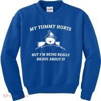 Bear My Tummy Hurts But IM Being Really Brave About It Kids Sweatshirt thumb 0