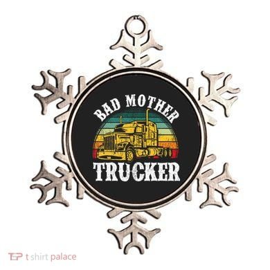 Bad Mother Trucker Gift Truck Driver Gag Ornament