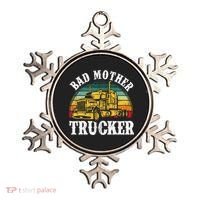 Bad Mother Trucker Gift Truck Driver Gag Ornament thumb 0