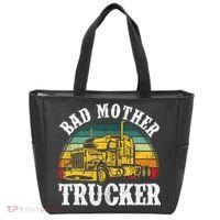 Bad Mother Trucker Gift Truck Driver Gag Tote Bag thumb 0