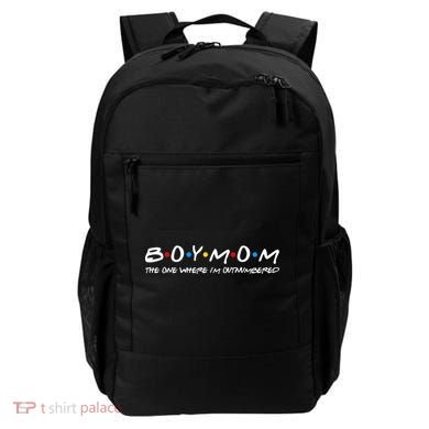 Boy Mom The One Where I'm Outnumbered Backpack