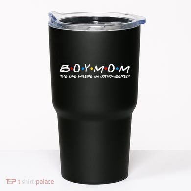 Boy Mom The One Where I'm Outnumbered Tumbler