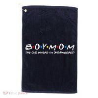 Boy Mom The One Where I'm Outnumbered Golf Towel thumb 0