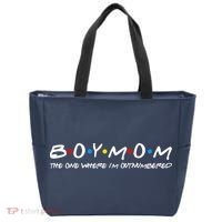 Boy Mom The One Where I'm Outnumbered Tote Bag thumb 0