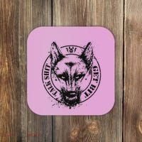 Belgian Malinois Talk Shit Get Bit Coaster thumb 0