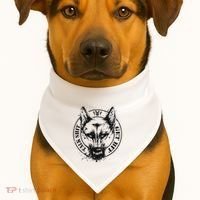 Belgian Malinois Talk Shit Get Bit USA-Made Doggie Bandana thumb 1
