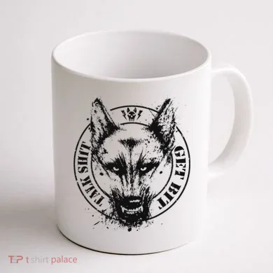 Belgian Malinois Talk Shit Get Bit Coffee Mug back