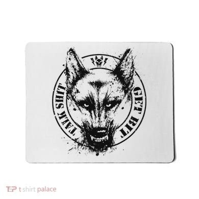 Belgian Malinois Talk Shit Get Bit Mousepad