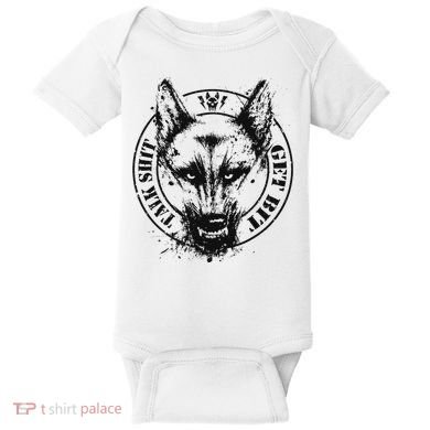 Belgian Malinois Talk Shit Get Bit Baby Bodysuit