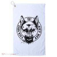 Belgian Malinois Talk Shit Get Bit Golf Towel thumb 0
