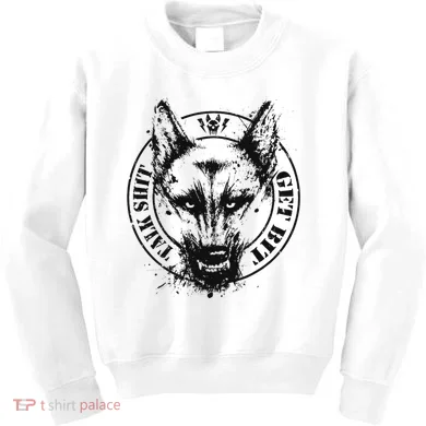 Belgian Malinois Talk Shit Get Bit Kids Sweatshirt