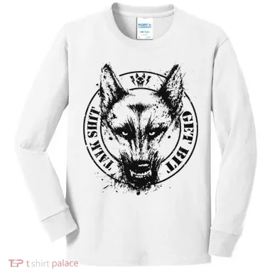 Belgian Malinois Talk Shit Get Bit Kids Long Sleeve Shirt