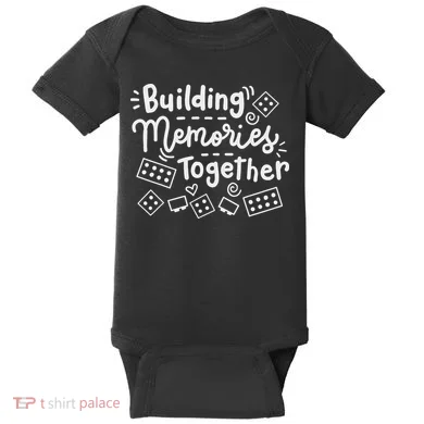 Building Memories Together Bricks Lover Master Builder  Baby Bodysuit