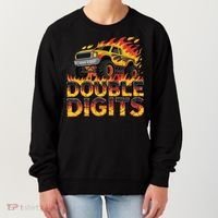 Birthday Monster Truck Bruh Im Double Digits 10 Year Old Women's Sweatshirt thumb 0