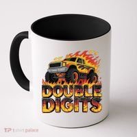 Birthday Monster Truck Bruh Im Double Digits 10 Year Old Coffee Mug thumb 0