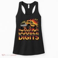 Birthday Monster Truck Bruh Im Double Digits 10 Year Old Women's Tank Top thumb 0
