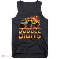 Birthday Monster Truck Bruh Im Double Digits 10 Year Old Tank Top thumb 0