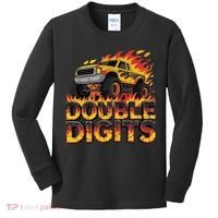 Birthday Monster Truck Bruh Im Double Digits 10 Year Old Kids Long Sleeve Shirt thumb 0