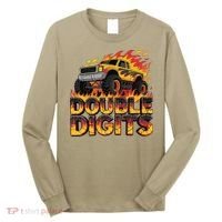 Birthday Monster Truck Bruh Im Double Digits 10 Year Old Long Sleeve Shirt thumb 0