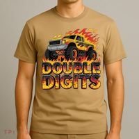 Birthday Monster Truck Bruh Im Double Digits 10 Year Old T-Shirt thumb 3