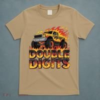 Birthday Monster Truck Bruh Im Double Digits 10 Year Old T-Shirt thumb 5