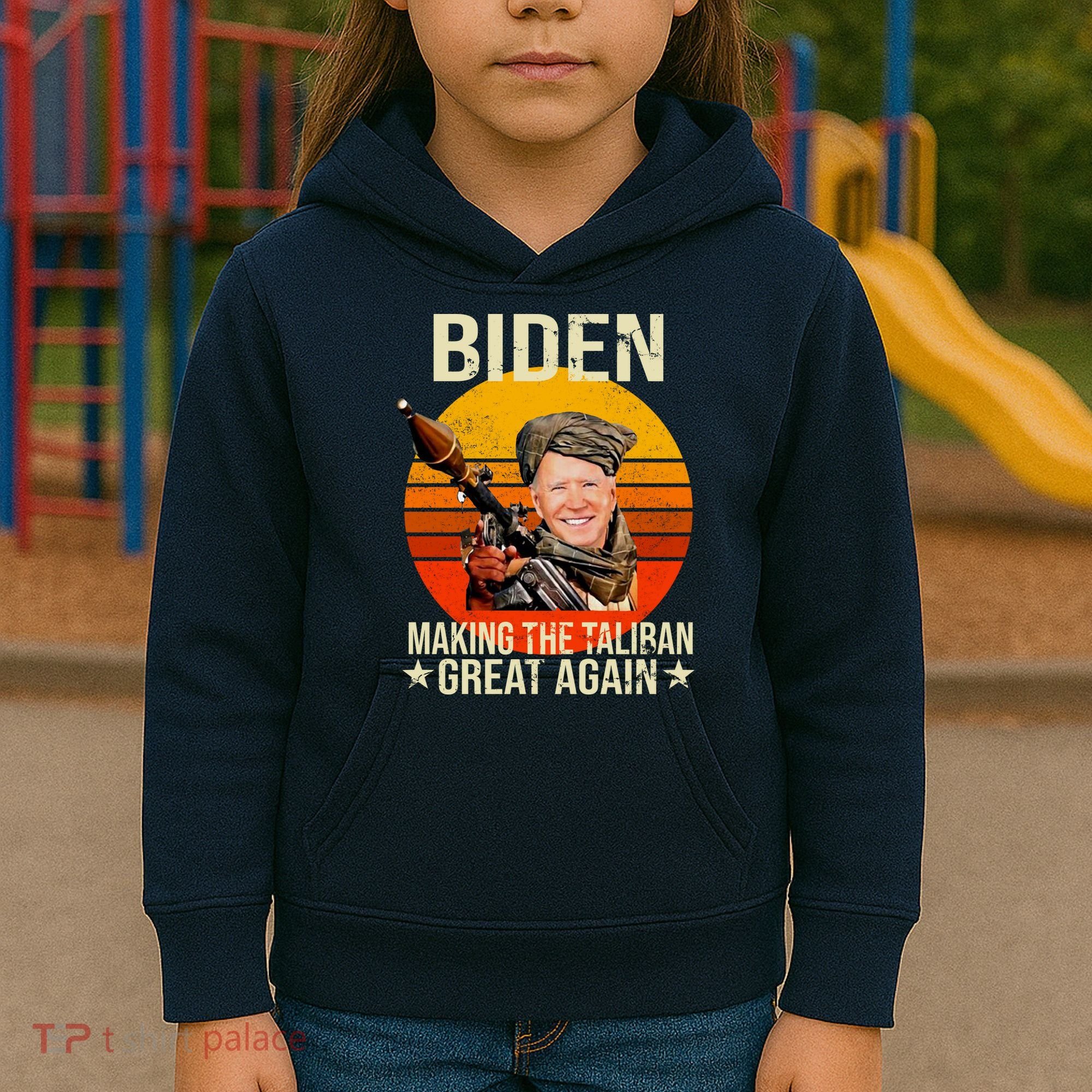 Biden Making The Taliban Great Again RPG Kids Hoodie