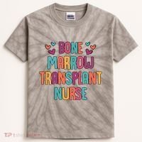 Bone Marrow Transplant Nurse Oncologist Oncology Nurse ONC Kids Tie-Dye T-Shirt thumb 0