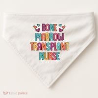 Bone Marrow Transplant Nurse Oncologist Oncology Nurse ONC USA-Made Doggie Bandana thumb 0