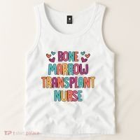 Bone Marrow Transplant Nurse Oncologist Oncology Nurse ONC Tank Top thumb 2