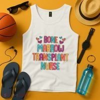 Bone Marrow Transplant Nurse Oncologist Oncology Nurse ONC Tank Top thumb 4