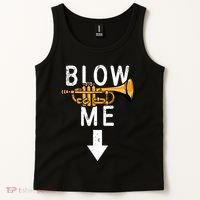 Blow Me Trumpet Funny Gift Tank Top thumb 2