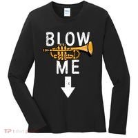 Blow Me Trumpet Funny Gift Women's Long Sleeve Shirt thumb 0