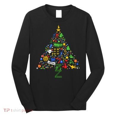 Broadway Musical Theatre Christmas Tree Long Sleeve Shirt